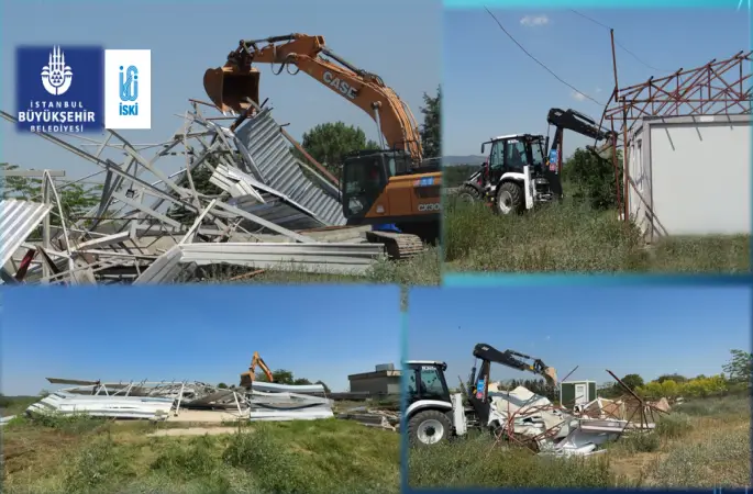 İSKİ’den Su Havzalarında Kaçak Yapılara Geçit Yok: Ömerli’de 59 Yapı Kaldırıldı