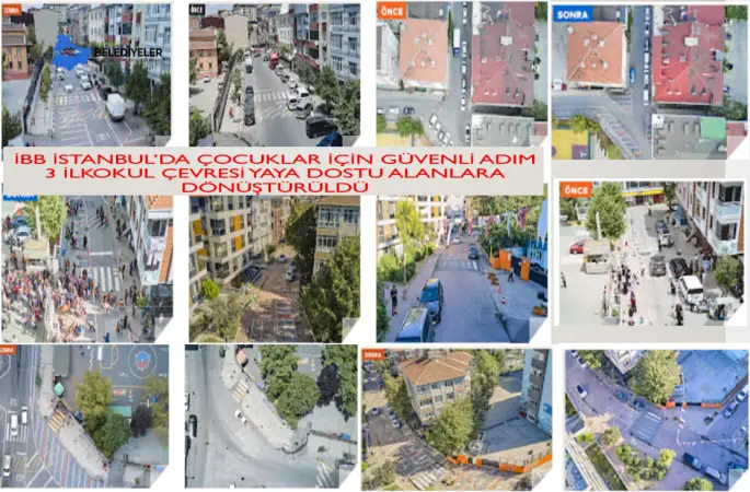 İstanbul’da Çocuklar İçin Güvenli Adım: 3 İlkokul Çevresi Yaya Dostu Alanlara Dönüştürüldü