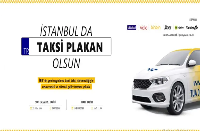 İSTANBUL’DA UYGULAMA BAZLI TAKSİ İÇİN 10. İHALE 13 EKİM’DE 10. İHALE İÇİN GERİ SAYIM: YENİ UYGULAMA BAZLI TAKSİLER YOLA ÇIKIYOR