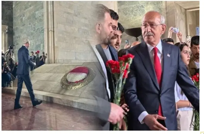  Kılıçdaroğlu'nun 14 Mayıs'tan önceki son durağı Anıtkabir oldu: 'Cesaret eden kazanır, biz Ata'mızdan öyle öğrendik....'