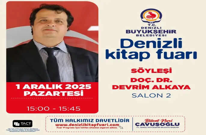 KÖŞE YAZARIMIZ DOÇ. DR. DEVRİM ALKAYA DENİZLİ KİTAP FUARI'NDA!