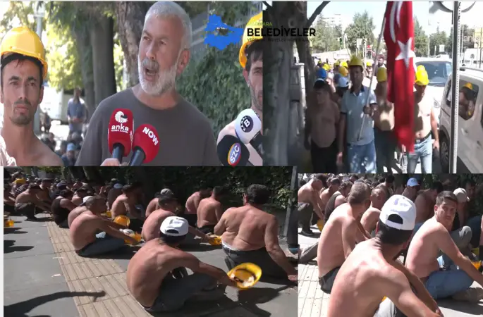 Madencilerin Enerji ve Tabii Kaynaklar Bakanlığı önündeki eylemi 12'nci gününde