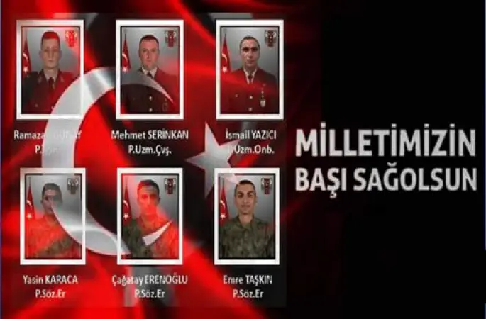 Milli Savunma Bakanlığı duyurdu: Pençe-Kilit bölgesinde 6 askerimiz şehit oldu
