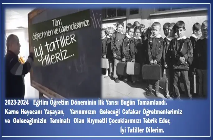 Milyonlarca öğrenci için karne günü… Yarıyıl tatili başlıyor