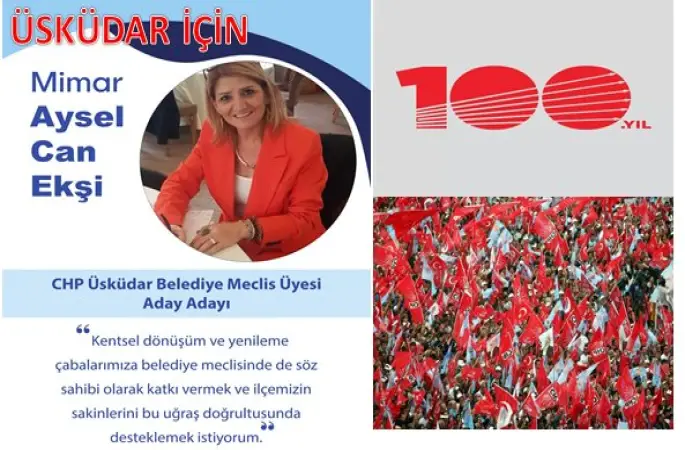 Mimar Aysel Can EKŞİ CHP den Üsküdar Belediye Meclis Üyesi Aday Adayı oldu.