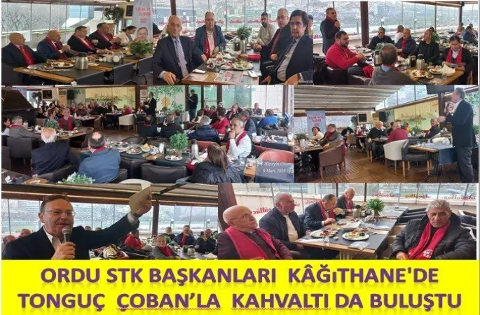 ORDULU STK LAR KAĞITHANE  CHP BELEDİYE BAŞKAN ADAYI TONGUÇ ÇOBAN'IN KAĞITHANE'Yİ NASIL YÖNETECEĞİNİ VE STK TEMSİLCİLERİNİ  DİNLEDİ