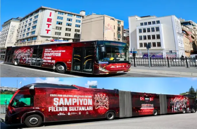 Şampiyonlar İstanbul’da: Filenin Sultanları İett Otobüsleriyle Şehrin Her Yerinde