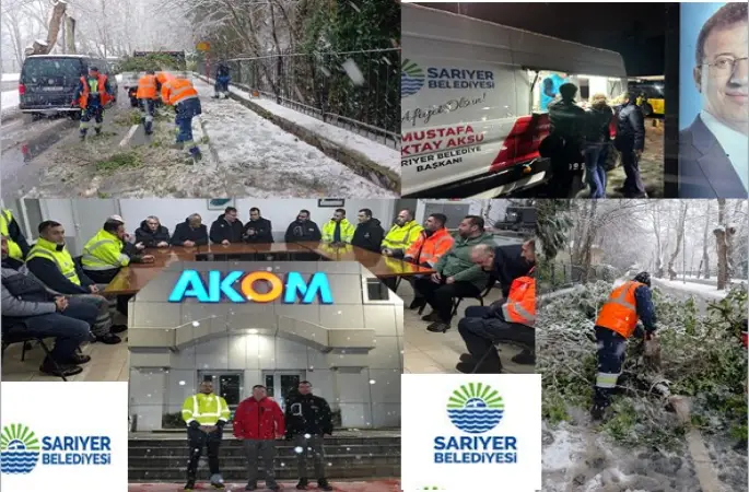 SARIYER BELEDİYE BAŞKANI AKSU: YOĞUN KARA KARŞI, MÜCADELEMİZ ARALIKSIZ SÜRÜYOR DEDİ.