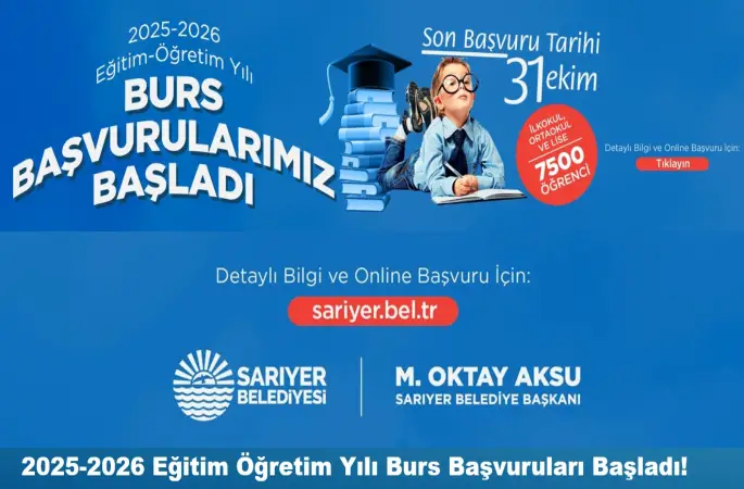 SARIYER BELEDİYESİ’NDEN 7.500 ÖĞRENCİYE EĞİTİM DESTEĞİ BAŞVURULARI BAŞLADI