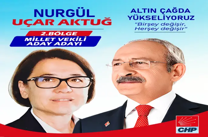 STK TEMSİLCİSİ NURGÜL UÇAR AKTUĞ İZMİR' İ TEMSİL İÇİN  CHP İZMİR 2. BÖLGEDEN  ADAYIM DEDİ.