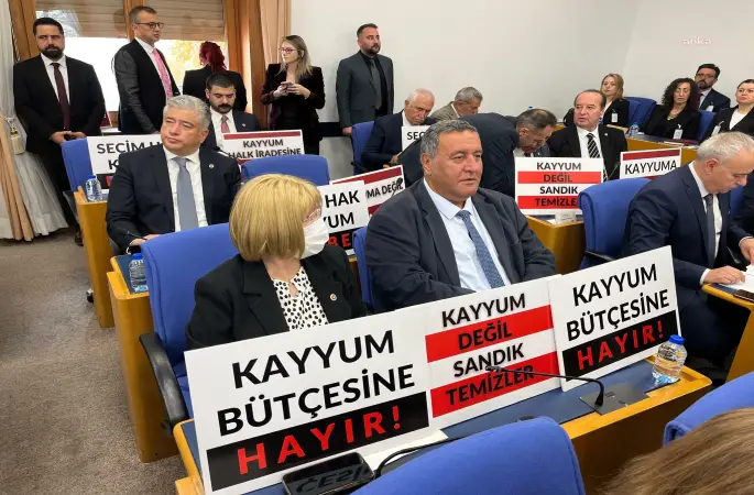 TBMM Bütçe görüşmelerinde CHP ve DEM milletvekillerinden kayyum protestosu: "Kayyum değil sandık temizler
