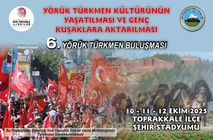 Toprakkale’de Yörük Türkmen Buluşması 10-12 Ekim’de Başlıyor.