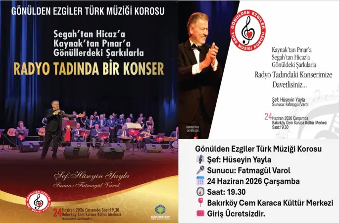 Türk Müziğinin Seçkin Eserleri Bakırköy’de Yankılanacak