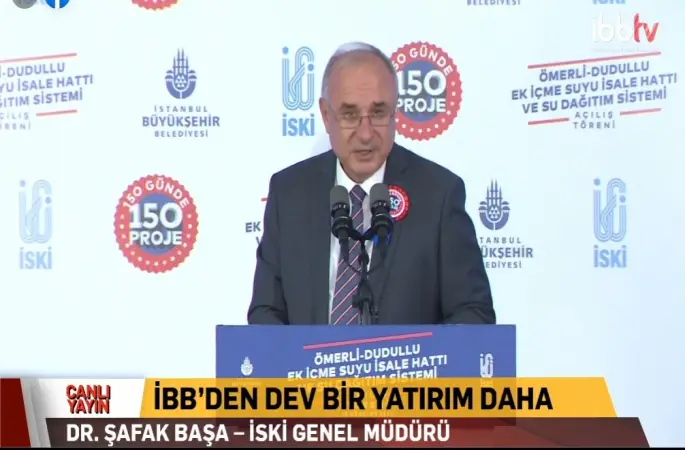 Türkiye'nin en büyük İçme suyu ve dağıtım Hattı İBB İSKİ Tarafından açıldı. #150Günde150Proje
