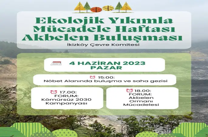 Yaşam savunucuları 4 Haziran’da İkizköy’de toplanıyor: Akbelen Ormanı Seni Çağırıyor