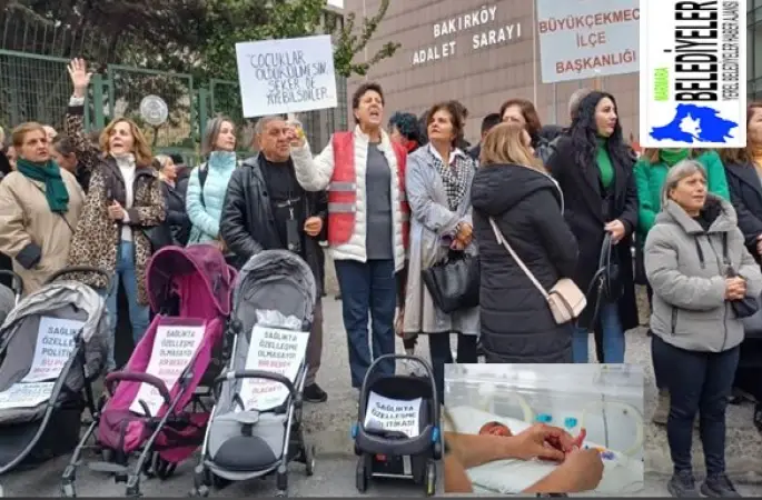 Yenidoğan çetesi' davası başlıyor: Siyasi partiler ve STK'ler adliye önünde Bekleyiş Sürüyor